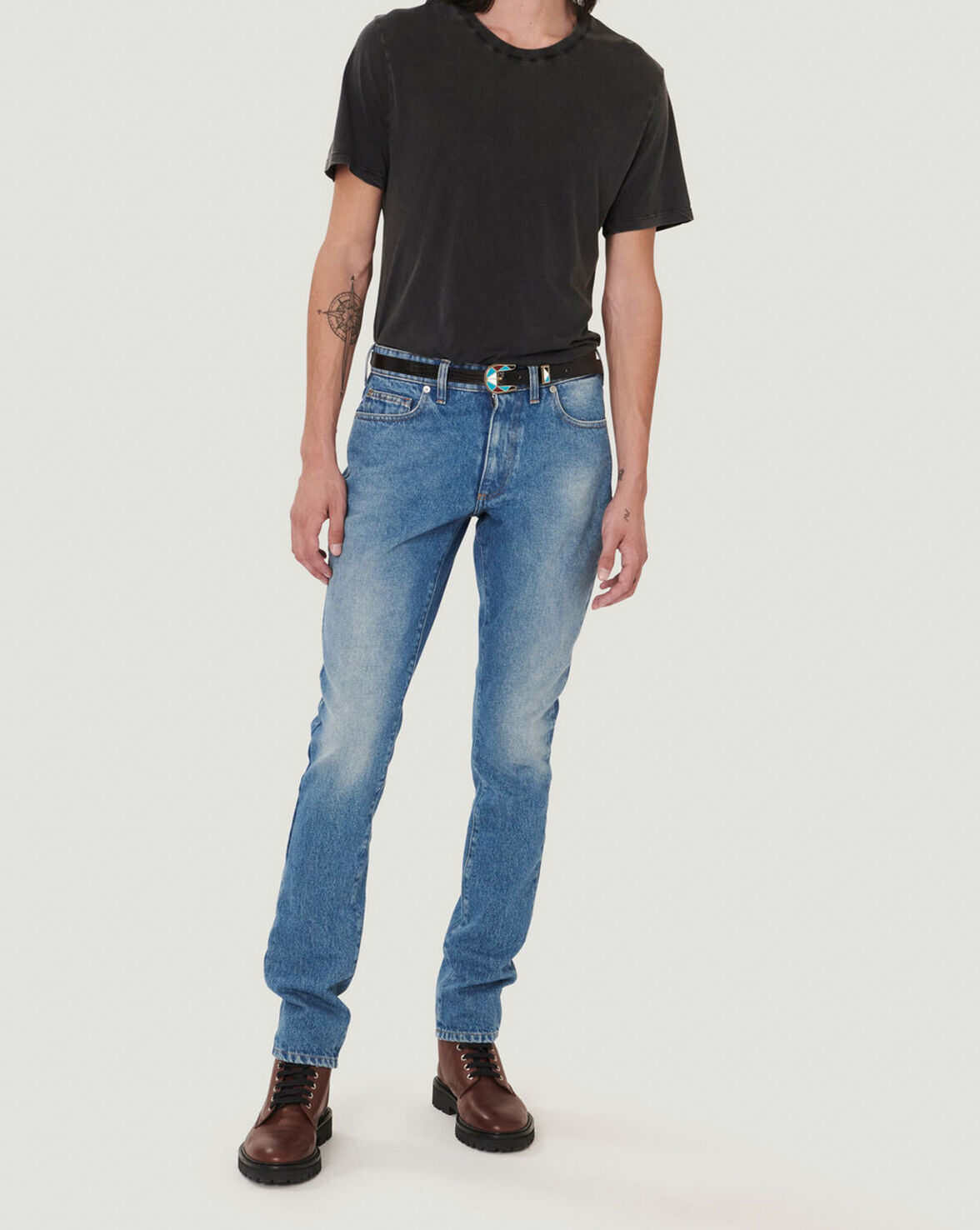 ROU SKINNY STRAIGHT LEG JEANS image number null